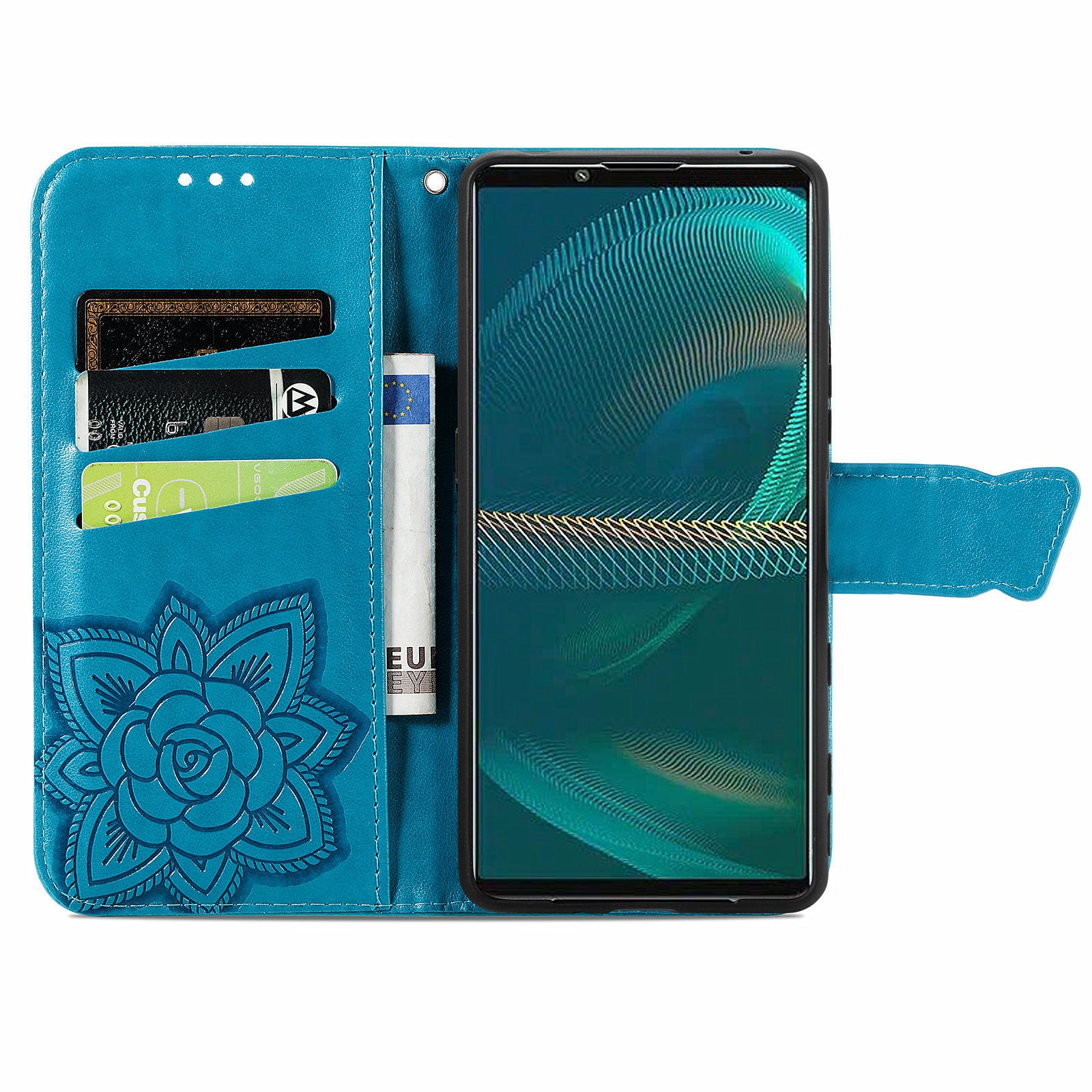 For Sony Xperia 5 IV 5G Anti-Dust PU Leather Phone Case Imprinted Butterfly Pattern Stand Wallet Flip Magnetic Closure Phone Cover For Sony Xperia 5 IV 5G Anti-Dust PU Leather Phone Case Imprinted Butterfly Pattern Stand Wallet Flip Magnetic Closure Phone Cover